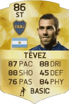 Multi Media Video Games F I F A - Card Players Argentina Carlos Tévez 