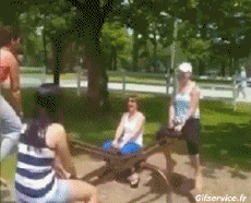 Umorismo -  Fun PERSONE Altalene Gamelles Fail 