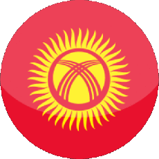 Bandiere Asia Kyrgyzstan Tondo 