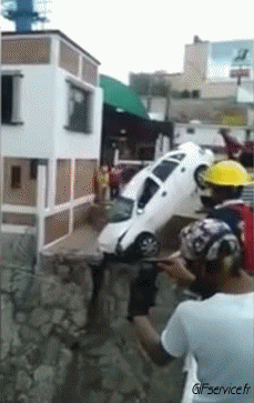 Humor - Fun Transporte Coches Accidente Fail 