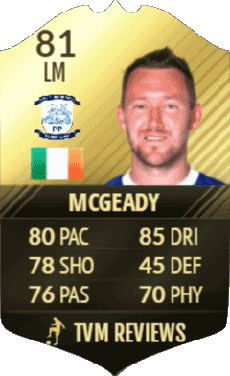 Multimedia Vídeo Juegos F I F A - Jugadores  cartas Irlanda Aiden McGeady 