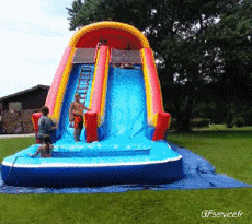 Humor -  Fun MENSCHEN Schwimmbad Scheitern 