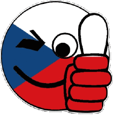 Bandiere Europa Repubblica Ceca Faccina - OK 