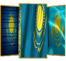 Drapeaux Asie Kazakstan Divers 