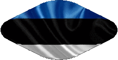 Bandiere Europa Estonia Ovale 