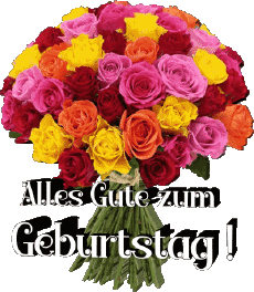 Nachrichten Deutsche Alles Gute zum Geburtstag Blumen 016 