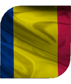 Bandiere Europa Romania Quadrato 