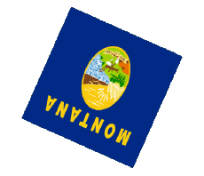 Drapeaux Amériques U.S.A - Etats Montana Sphere - Cube 