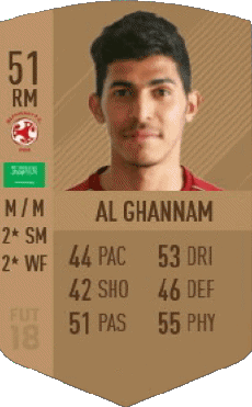 Multimedia Videospiele F I F A - Karten Spieler Saudi-Arabien Sultan Abdullah Al Ghannam 