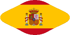 Bandiere Europa Spagna Ovale 