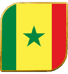 Bandiere Africa Senegal Quadrato 