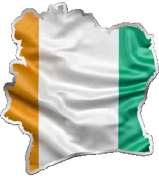 Drapeaux Afrique Côte d Ivoire Carte 