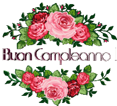 Mensajes Italiano Buon Compleanno Floreale 014 