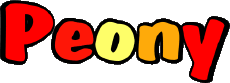 Vorname WEIBLICH  - UK - USA - IRL - AUS - NZ P Peony 
