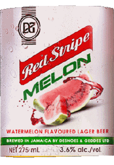 Melon-Getränke Bier Jamaika Red Stripe Melon