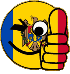 Banderas Europa Moldavia Smiley - OK 