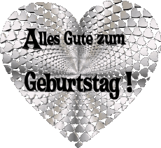 Messages Allemand Alles Gute zum Geburtstag Herz 011 