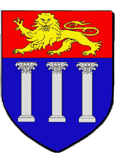 Wappen-Fahnen Frankreich Abteilungen - Städte 50 COUTANCES Wappen