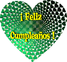 Nachrichten Spanisch Feliz Cumpleaños Corazón 009 