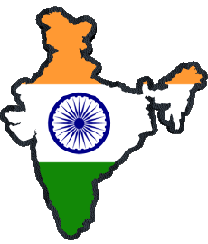 Flags Asia India Map : Gif Service