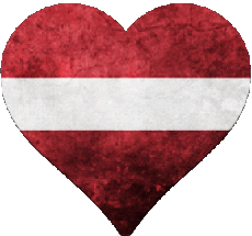 Fahnen Europa Lettland Herz 