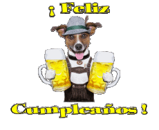 Messages Spanish Feliz Cumpleaños Animales 003 