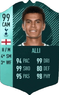 Multimedia Vídeo Juegos F I F A - Jugadores  cartas Angleterre Dele Alli 
