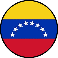 Flags America Venezuela Round 