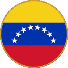 Fahnen Amerika Venezuela Runde 