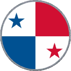 Fahnen Amerika Panama Runde 