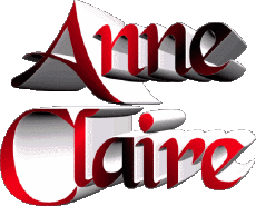 Nome FEMMINILE - Francia A Composto Anne Claire 