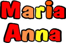 First Names FEMININE - Italy M Composed Maria Anna 