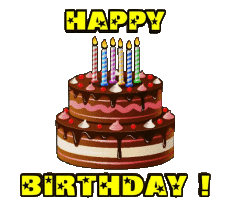 Mensajes Inglés Happy Birthday Cakes 001 