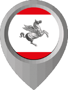 Banderas Europa Italia Toscana Marcador de ubicación 