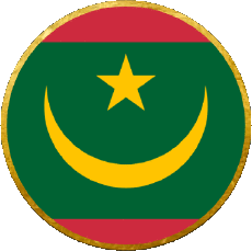 Bandiere Africa Mauritania Tondo 