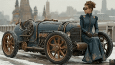 Humor -  Fun A.I Mix Epic Steampunk Vehicule 