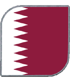 Drapeaux Asie Qatar Carré 