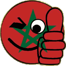 Flags Africa Morocco Smiley - OK 
