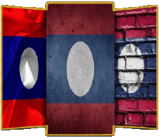 Banderas Asia Laos Forma 02 