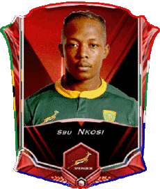 Sports Rugby - Joueurs Afrique du Sud Sbu Nkosi 