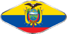 Flags America Ecuador Oval 02 