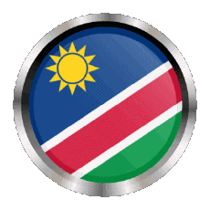 Fahnen Afrika Namibia Rund - Ringe 