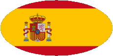 Drapeaux Europe Espagne Ovale 