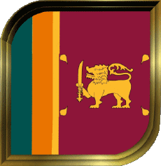 Bandiere Asia Sri Lanka Quadrato 