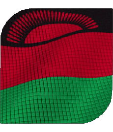 Bandiere Africa Malawi Quadrato 