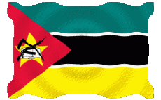 Bandiere Africa Mozambico Sventola 