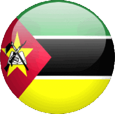 Flags Africa Mozambique Rond 
