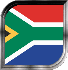 Drapeaux Afrique Afrique du Sud Carré 