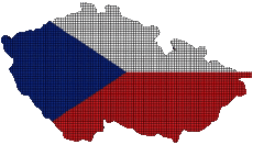 Drapeaux Europe Tchéquie Carte 