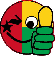 Drapeaux Afrique Guinée Bissau Smiley - OK 